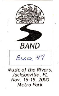 11/17/2000 Music of the Rivers Festival Jacksonville FL All Access pass