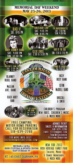 East Durham, NY Irish Festival Memorial Day Weekend 2013