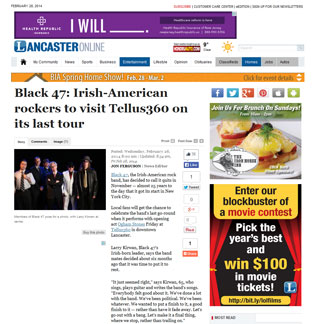 Black 47: Irish-American rockers to visit Tellus360 on its last tour - LancasterOnline: Music