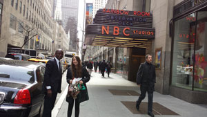 3/17/2014 Arriving at The Tonight Show with Jimmy Fallon