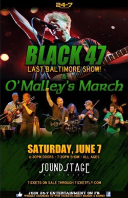 6/7/2014 O'Malley's March Baltimore Soundstage flyer