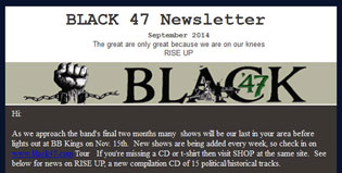 9/9/2014 Black 47 Nesletter