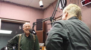 10/8/2014 WCBE 90.5FM Columbus 106.3FM Newark Dan Mushalko and Larry Kirwan pre recording a radio fundraising spot