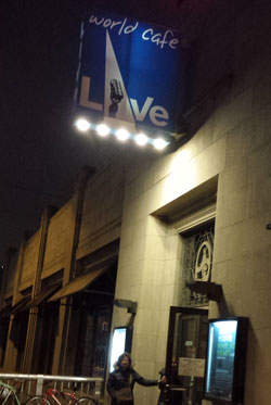 11/13/2014 Philadelphia, PA World Cafe Live Arriving