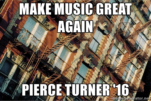 Pierce Turner Logo Make Music Great Again